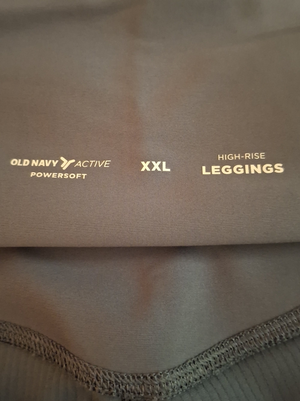 Old Navy Active Women's Charcoal High-Rise PowerSoft Leggings - Picture 6 of 9